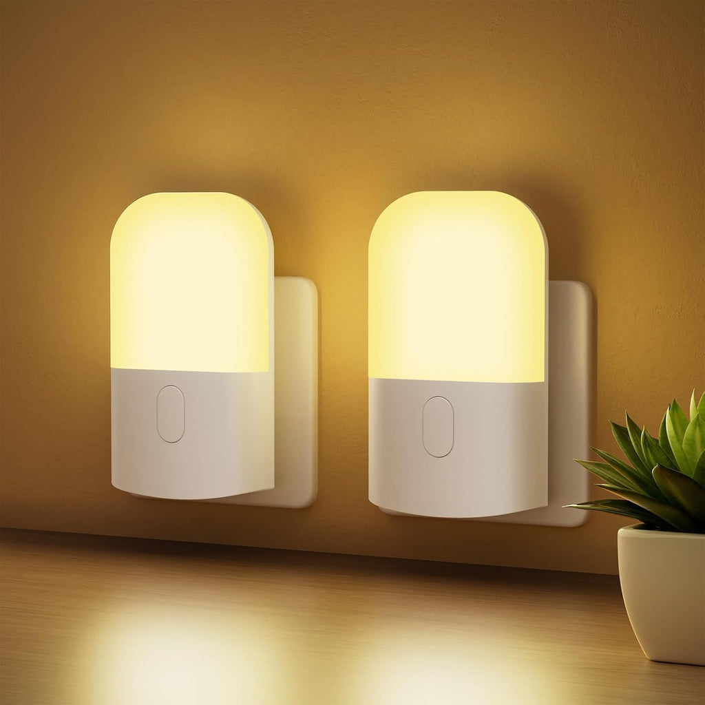 GRIFEMA Nachtlicht Steckdose mit Daemmerungssensor dimmbar 0,5W warmweiss