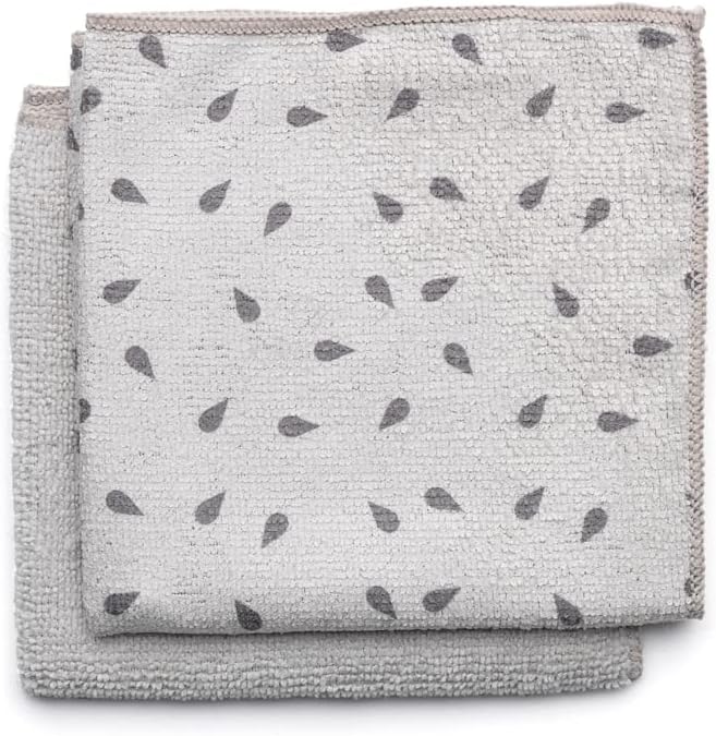 Brabantia Mikrofaser Geschirrhandtuch 2er Set 30×30 cm Dunkelgrau