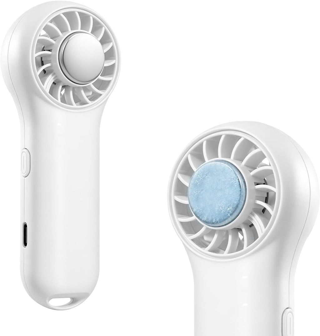 Handventilator mit Kuehlfunktion 20000 RPM USB Akku 20.5h 4 Stufen Lila