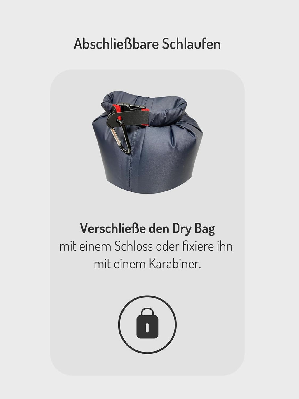 NORDKAMM Dry Bag // wasserdichter Packsack ROBIC® Nylon 10000 mm