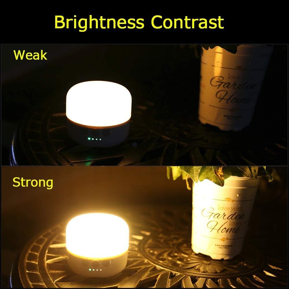 Campinglampe LED USB 5200 mAh stufenlos dimmbar 4 Helligkeitsstufen Magnet