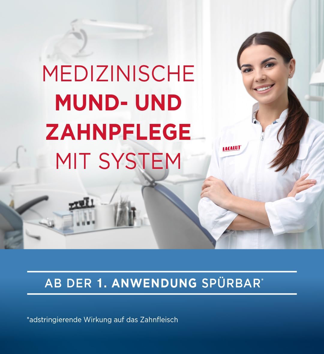 Lacalut Aktiv Zahnpasta Zahnfleischschutz sanfte Aufhellung