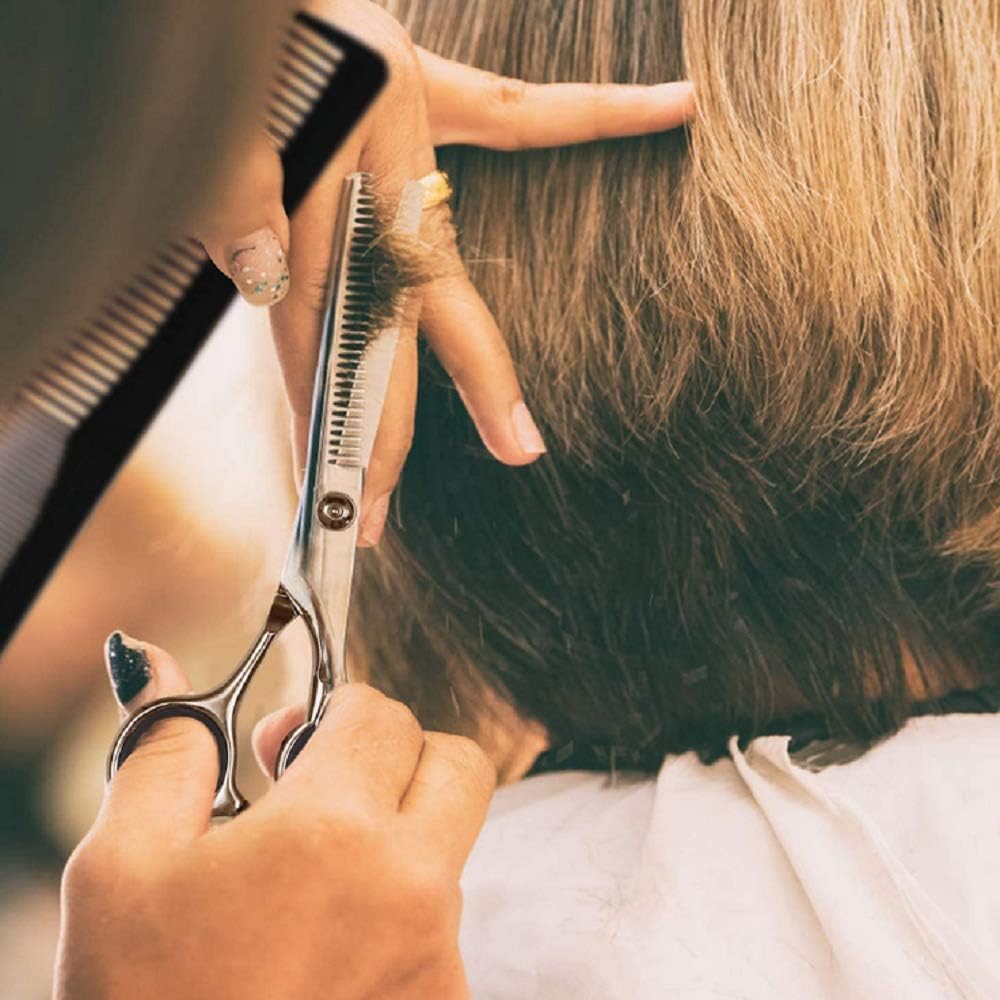 Effilierschere 6,7 Zoll Edelstahl Profi Haarschere fuer Salon und Zuhause