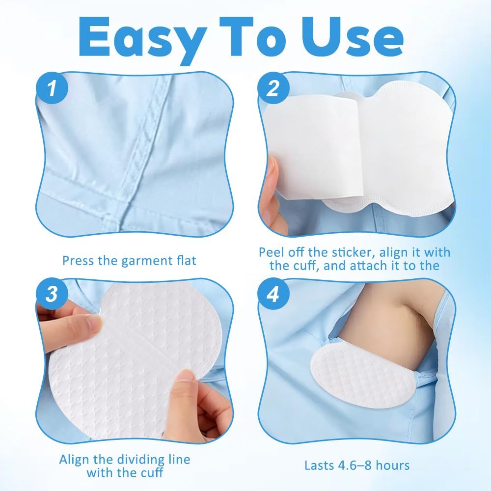 120er Set selbstklebende Achselpads zuschneidbar gegen Schweiss und Geruch