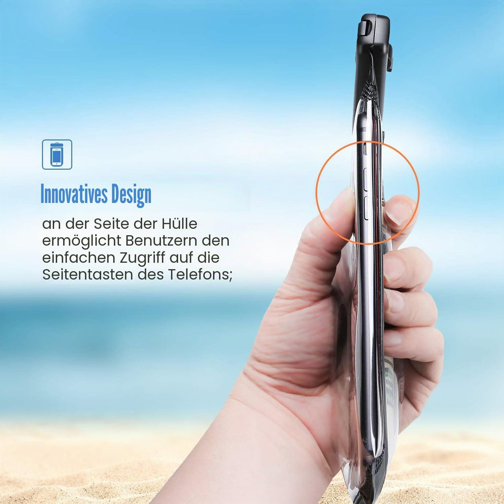 ProCase 2er Set wasserdichte Universal-Handytasche IPX8 bis 7 Zoll