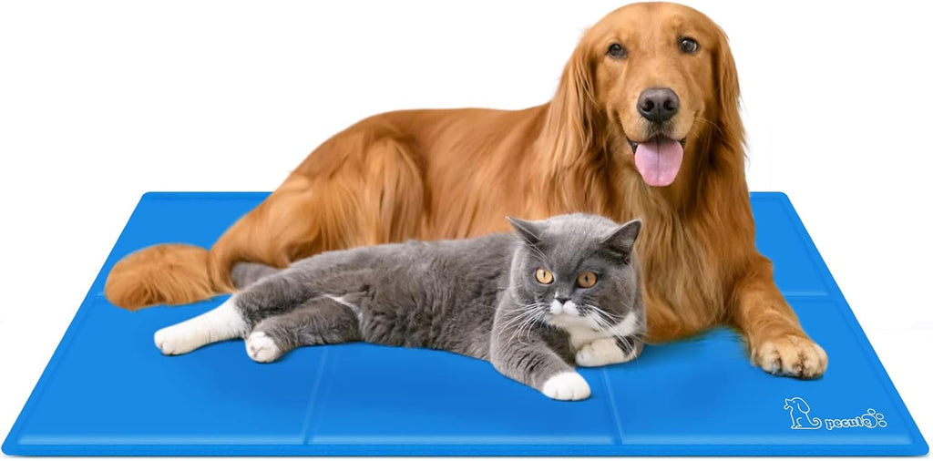 pecute Kühlmatte für Hunde 1cm×140cm Oxfordstoff PVC 0,4mm kühlt