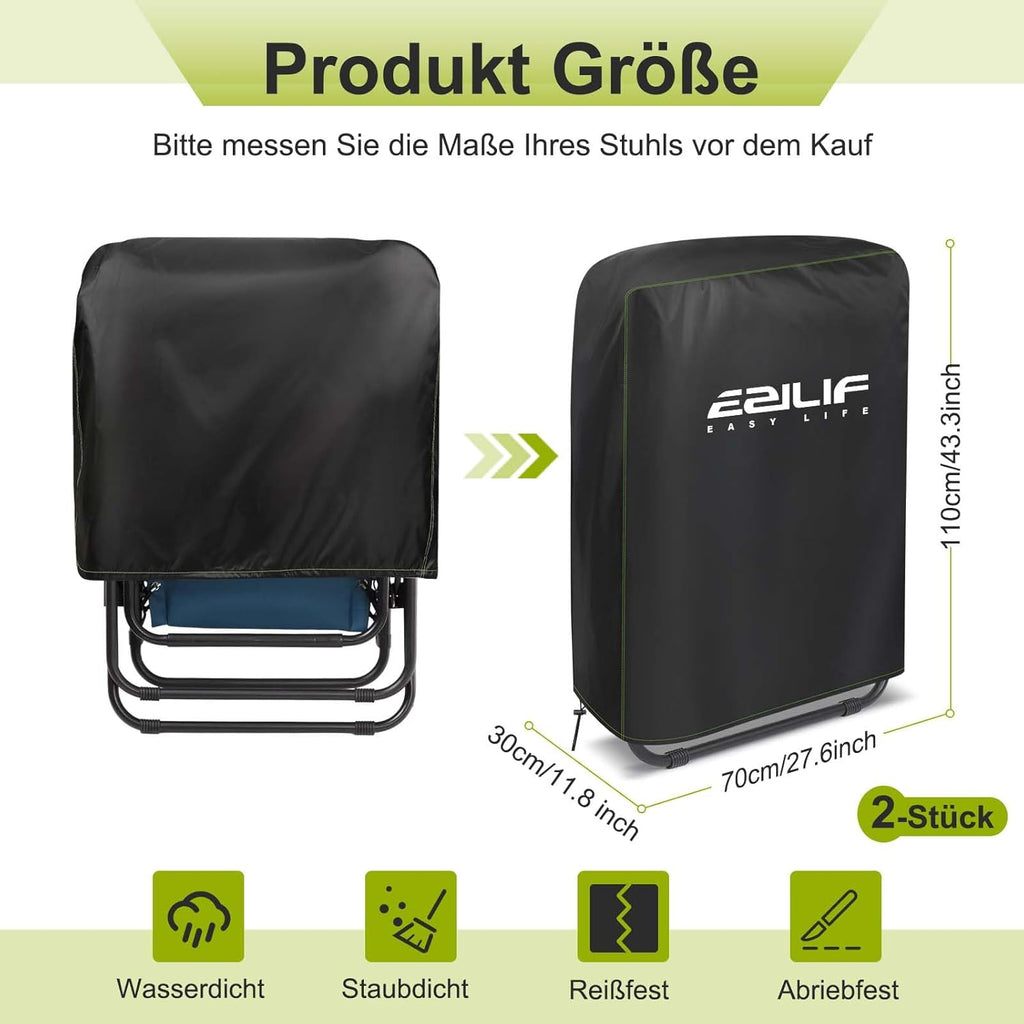 Schutzhuelle fuer Klappstuhl 70x110 cm, wasserdicht, wind- und UV-bestaendig