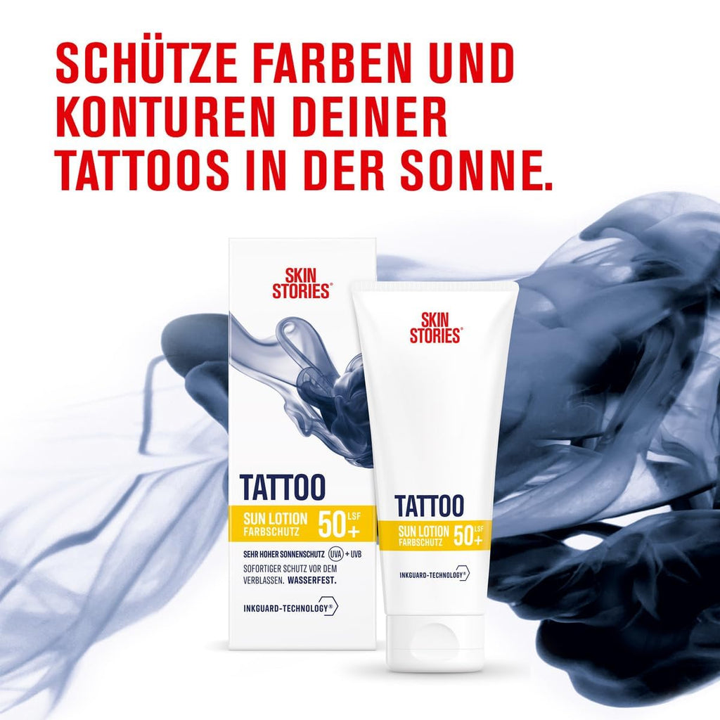 Skin Stories Sun Lotion LSF 50+ 100 ml Tattoo-Sonnenschutz mit InkGuard Technolo