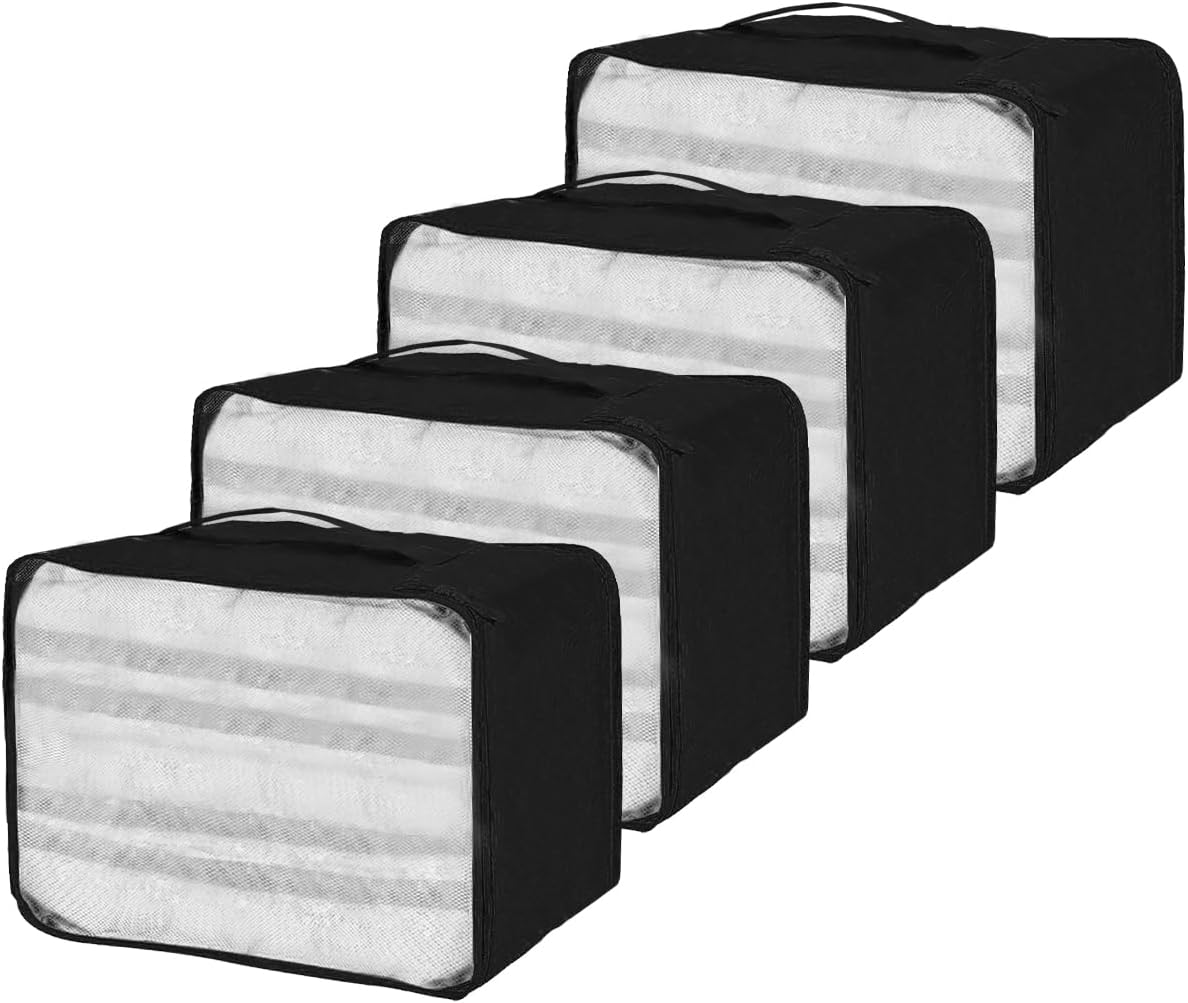 Koffer Organizer Set 12 Stueck Packwuerfel Reise Gepaeck Organizer Grau