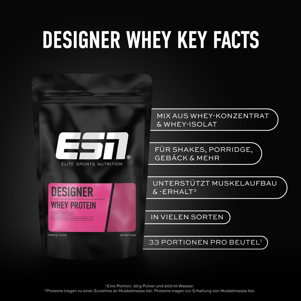 ESN Designer Whey Protein Pulver Cinnamon Cereal verschiedene Sorten
