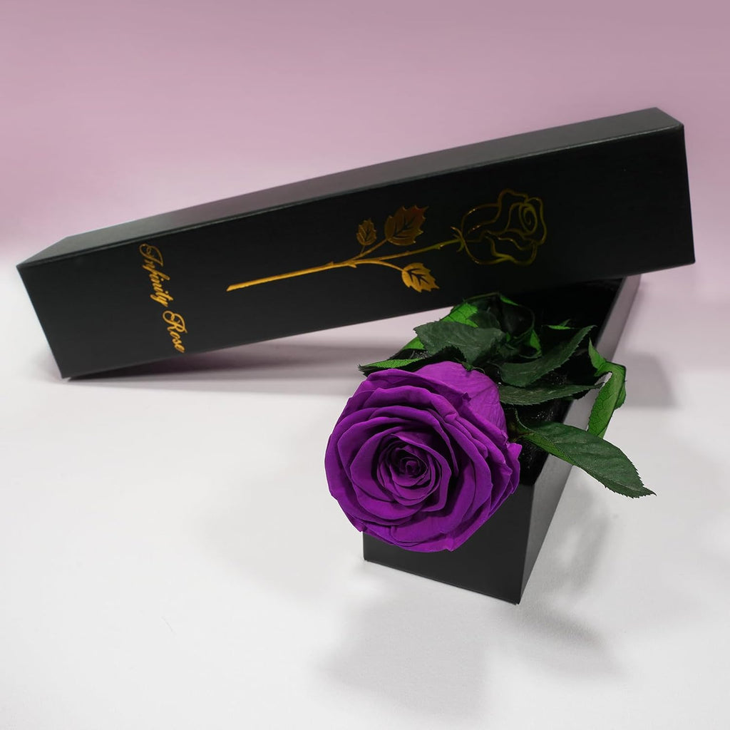 Yamonic Infinity Rose mit Stiel - Ewige Rose Geschenk fuer Frau Valentinstag