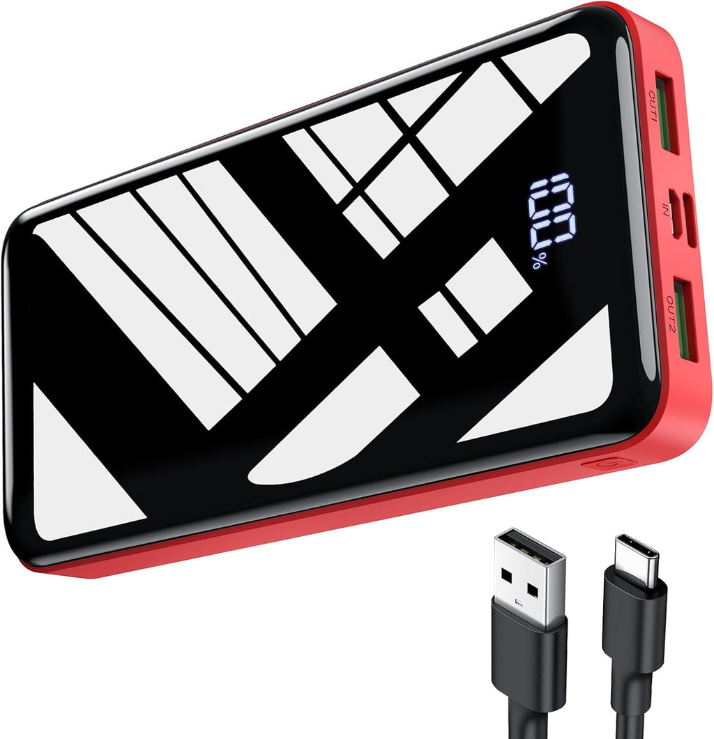 Powerbank 27000 mAh 22,5 W USB‑C PD Ladegeraet mit LED Anzeige fuer iPhone 16 15 1