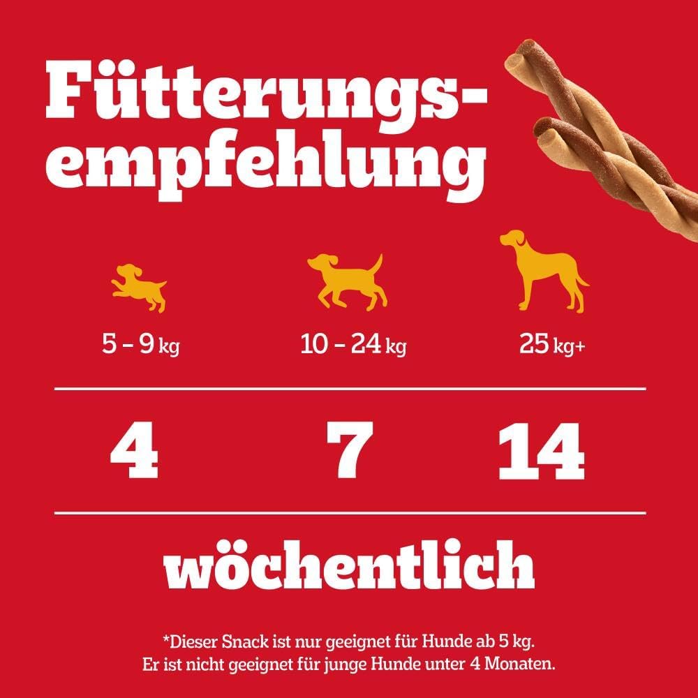 Pedigree Rodeo Sticks Hundesnacks Bacon & Huhn 10 x 7 Stueck verschiedene Sorten
