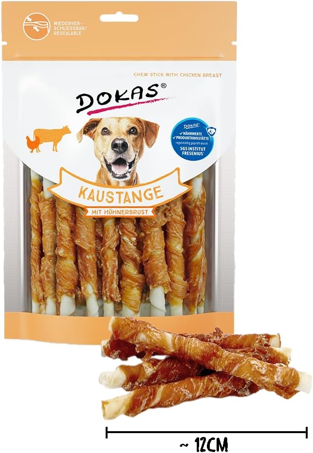 Dokas Kaustange Hundesnack Getreidefrei Premium Kausnack 9x200g Pack