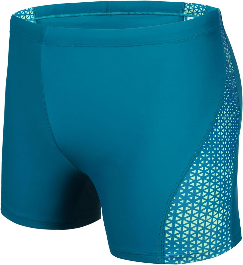 AMZSPORT Herren Badeshorts kurz Eng anliegend Schwimmhose S-XXL