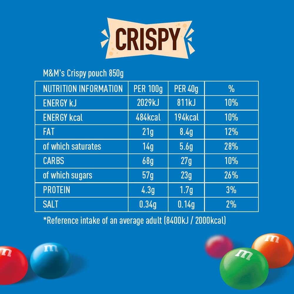 M&M's Crispy Schokolinsen Knusperkern