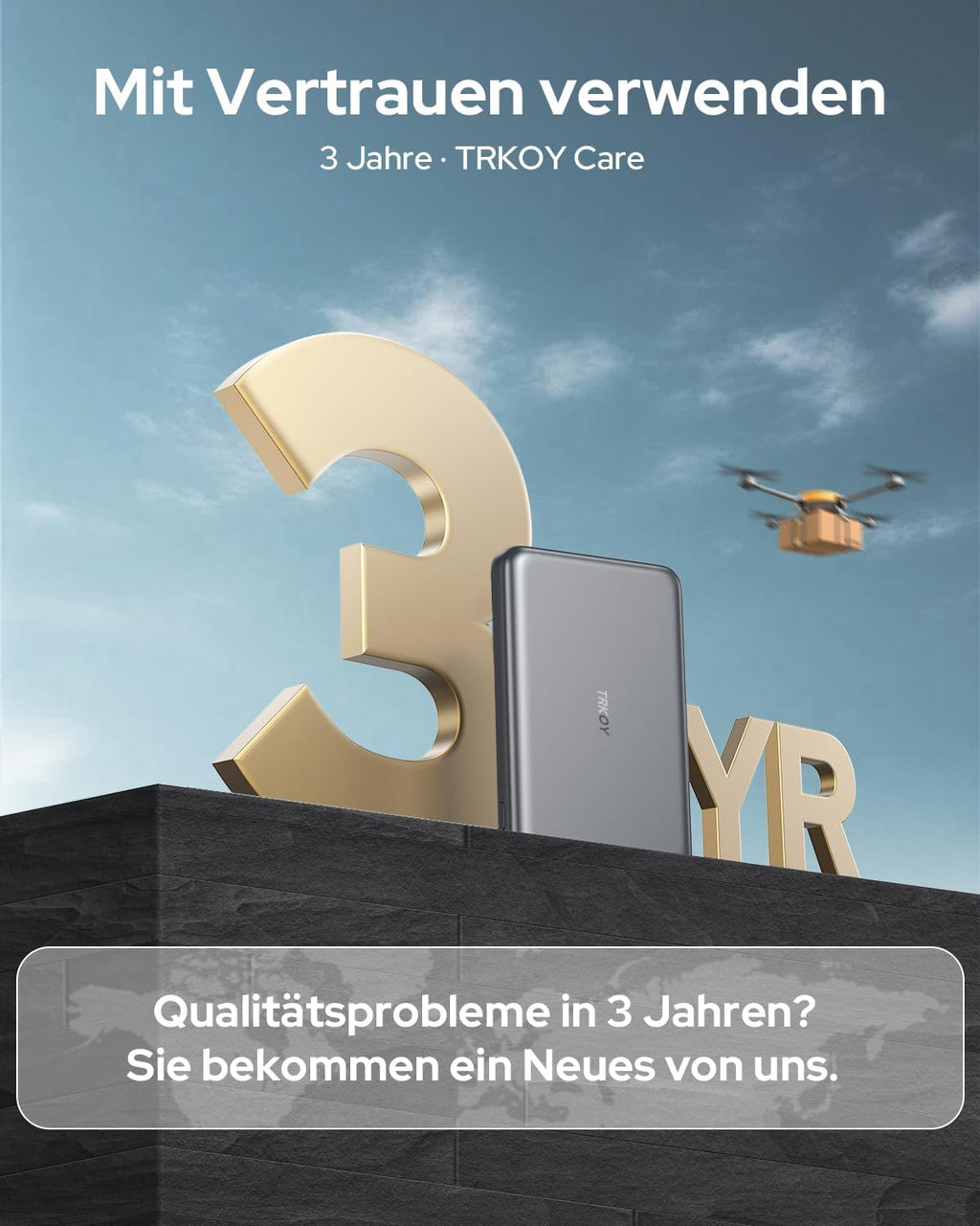TRKOY Slim Magnetische Magsafe Powerbank 5000mAh USB-C Schnellladung iPhone 17-1