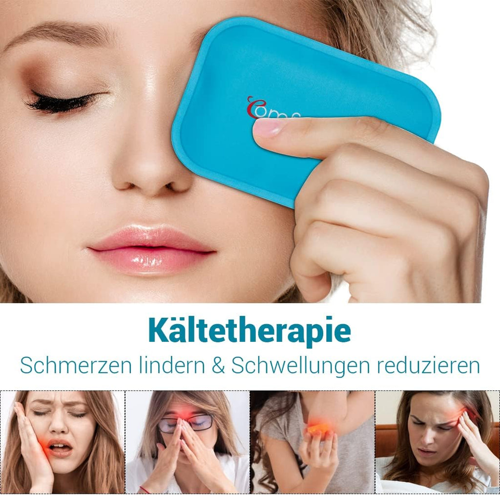Comfytemp Kuehlpads Gel 7,5x11,5 cm 6er Set Wiederverwendbar Kalt-Warm