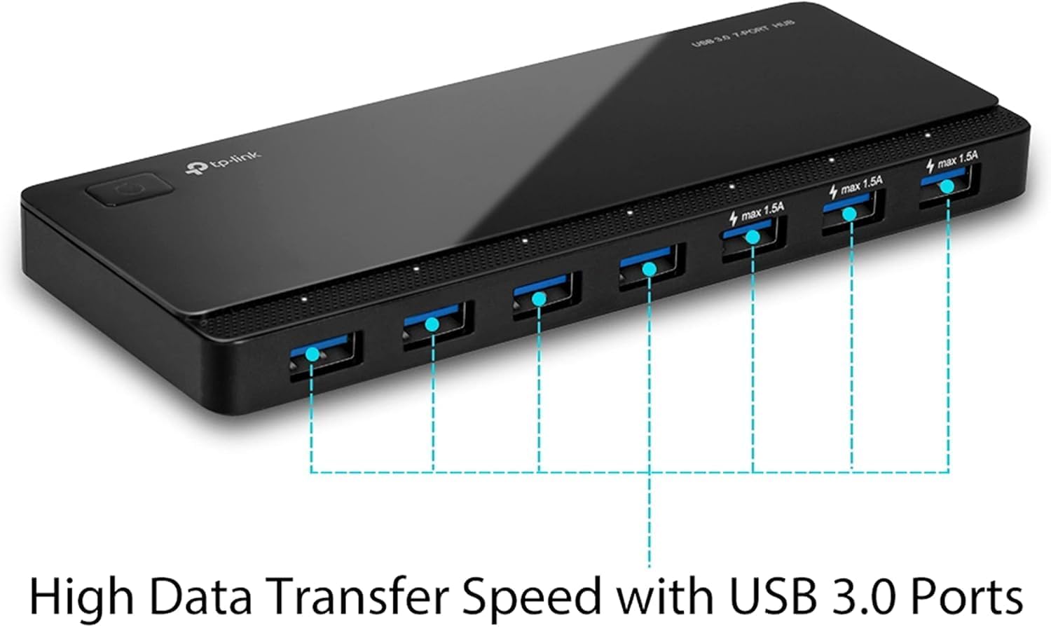 TP-Link UH700 7‑Port USB 3.0 Hub mit Netzteil USB-Verteiler