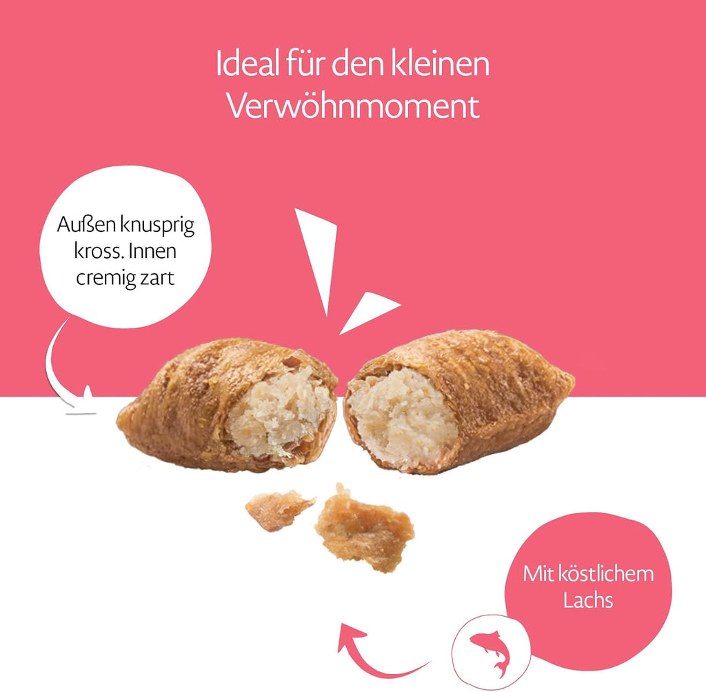 Katzenleckerlis Crunch & Soft mit Lachs Katzensnack