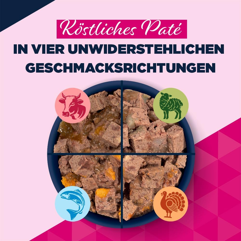 Hundefutter nass Rind Kürbis getreidefrei 6 x verschiedene Sorten