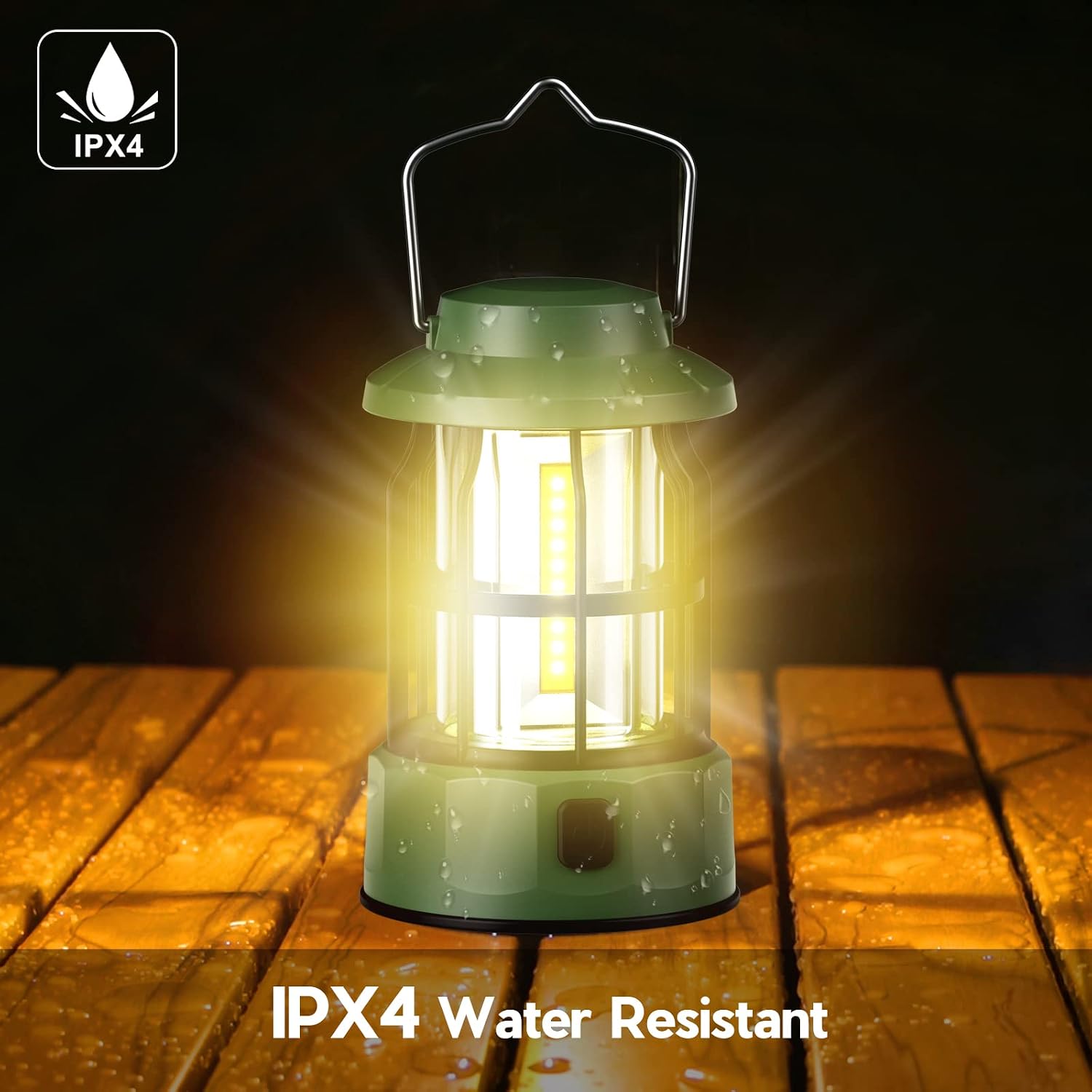 2er LED Campinglampe batteriebetrieben IPX4 wasserdicht dimmbar fuer Wandern Ange