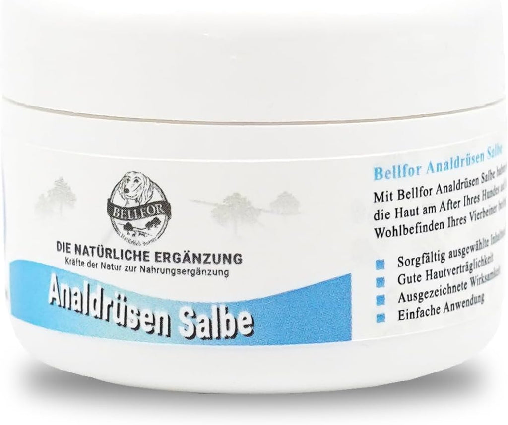 Bellfor Analdruesen Salbe fuer Hunde - Natuerliche Pflege fuer die empfindlich