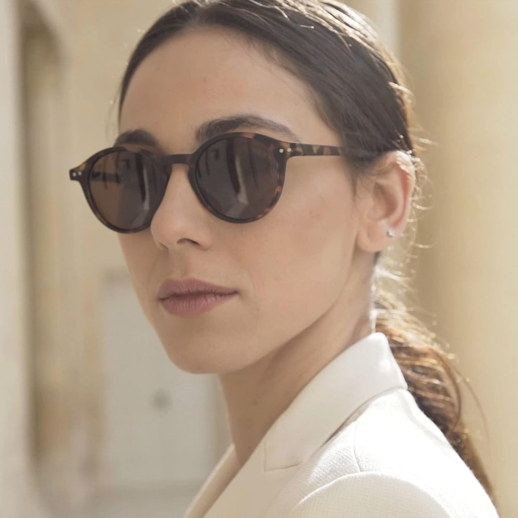 ZENOTTIC Sonnenbrille polarisiert rund UV400 Vintage Rahmen Herren Damen