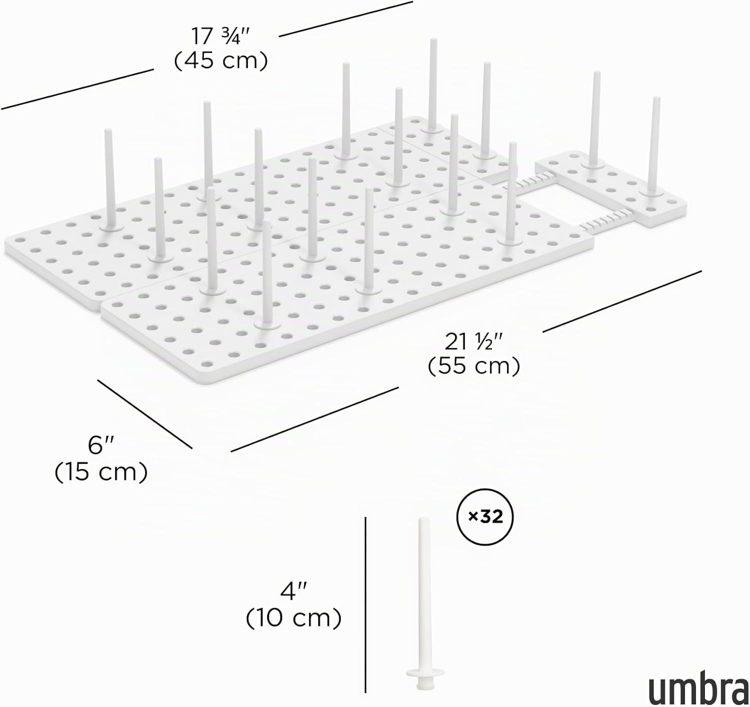 Kuechen Organizer Topf- und Pfannendeckelhalter verstellbar 10cm-21cm