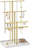 Schmuckstaender 4-stufig Weiss 32 cm fuer Halsketten Armbaender & Parfuem
