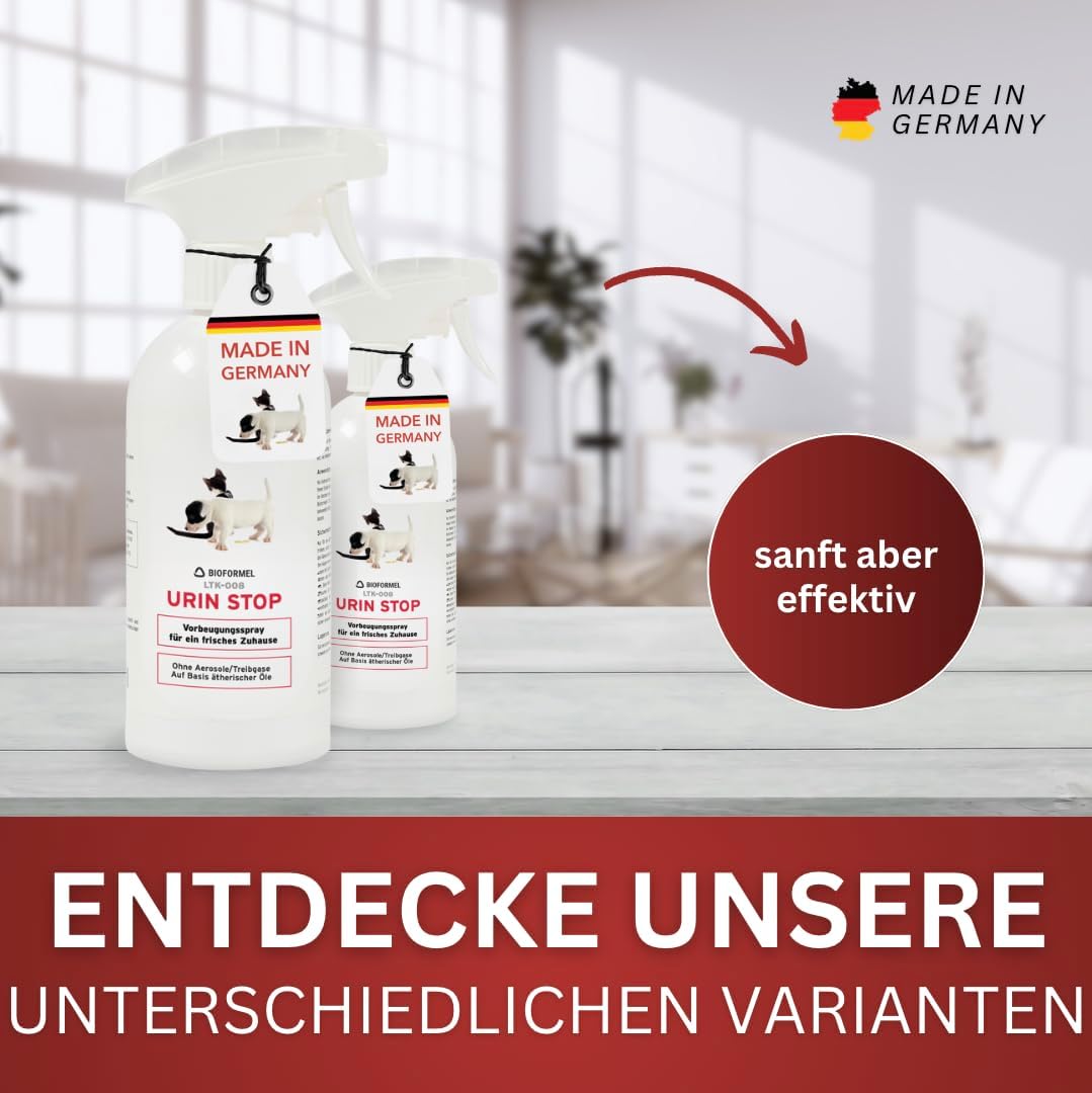 BIODELTA Urin-Stop 500 ml Abwehrspray gegen Markieren für Katzen Hunde