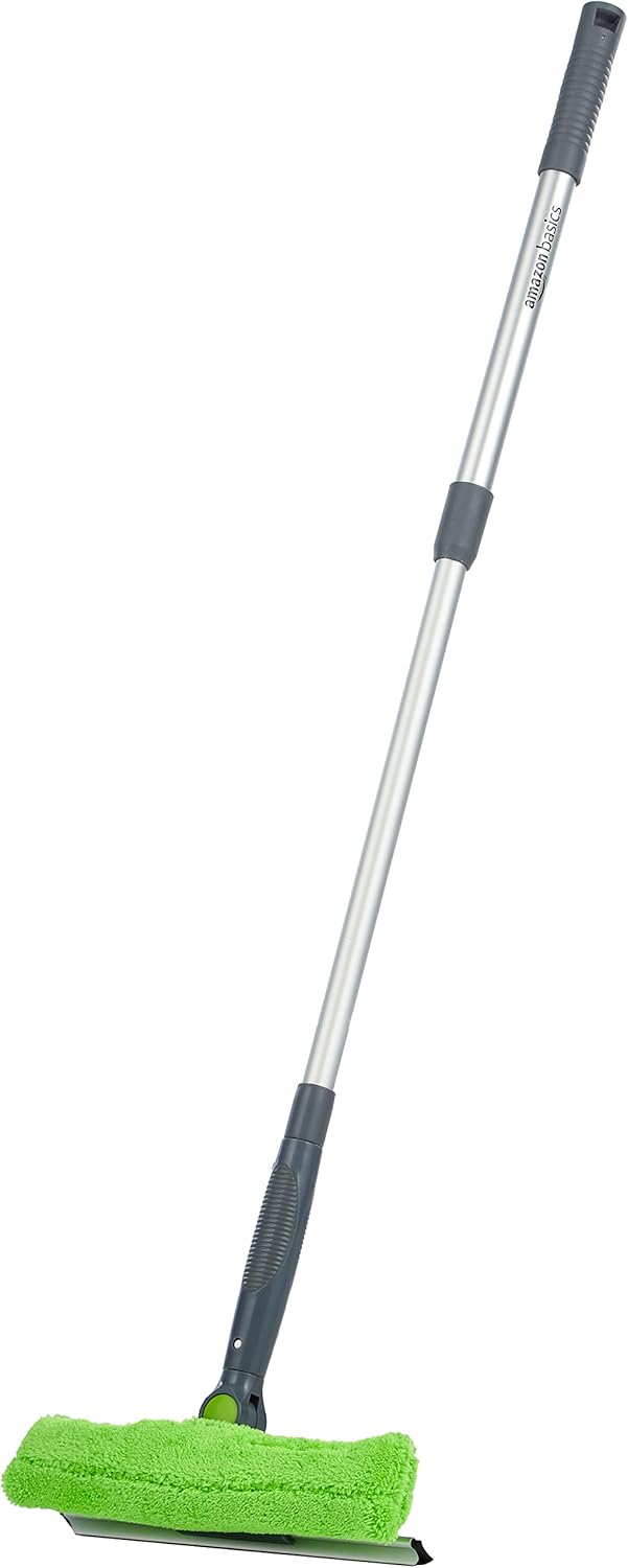 Teleskop-Fensterabzieher 66-96 cm Verlaengerbar Fenstersauger Wischer