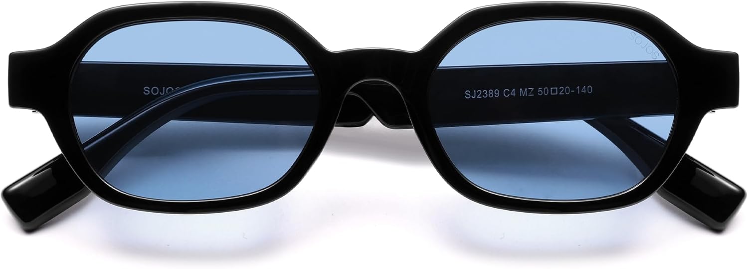 Sojos SJ2389 Polarisierte Hexagon Sonnenbrille Damen Herren UV400
