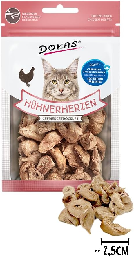 DOKAS gefriergetrocknete Innereien Katzenleckerlis getreidefrei