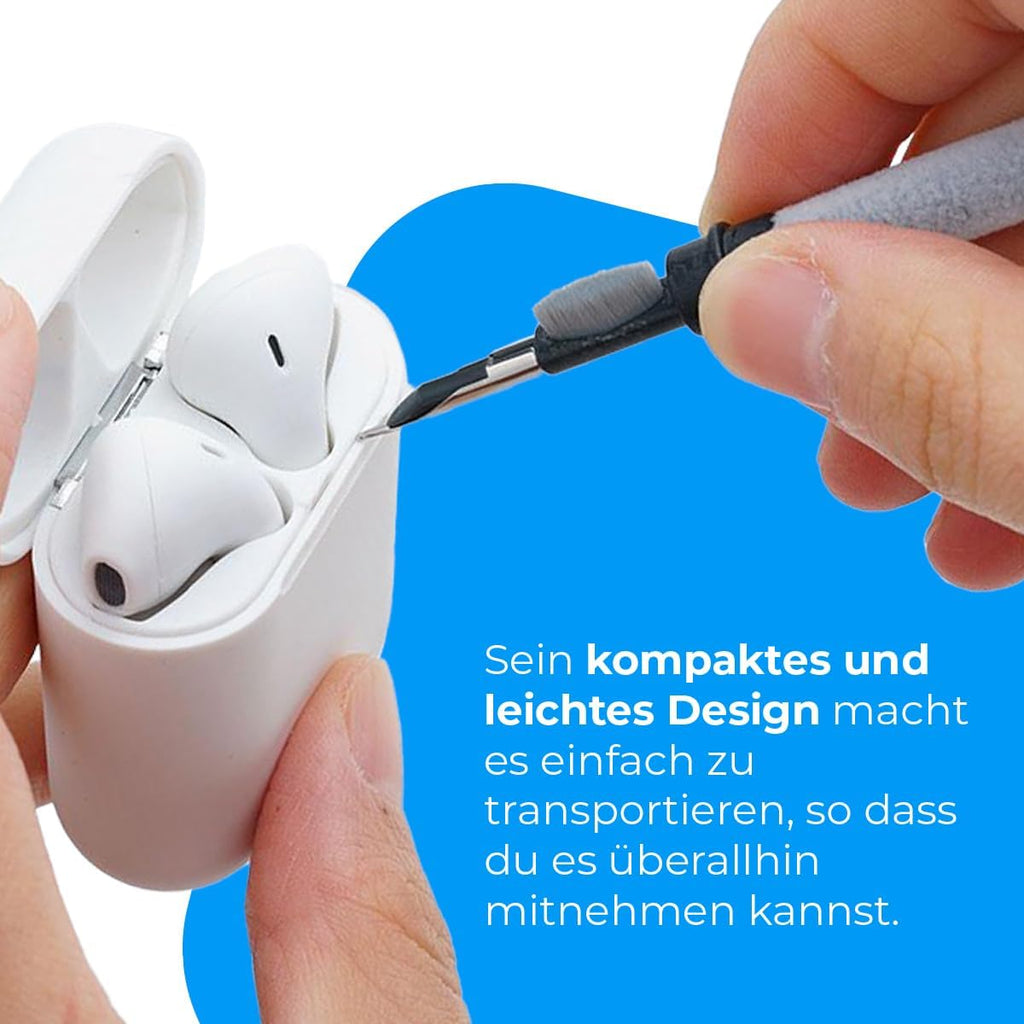NK 3‑in‑1 Reinigungsset fuer AirPods Kopfhoerer Tastatur Cleaning Kit