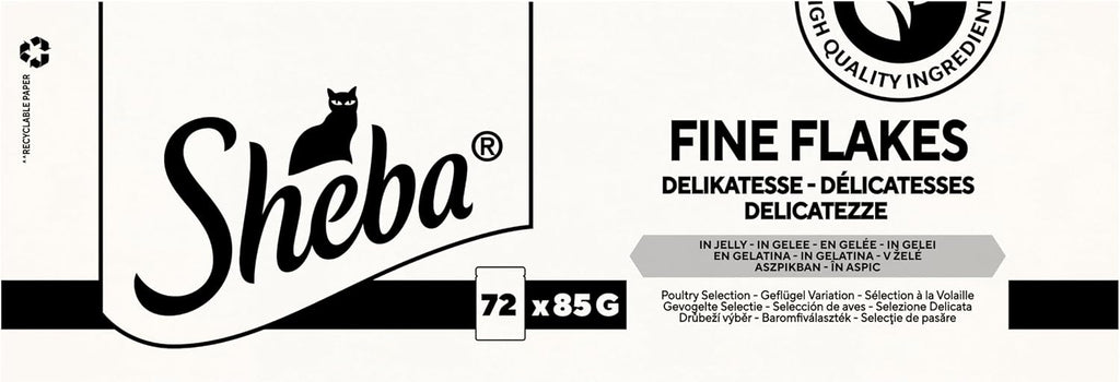 Sheba Katzenfutter nass 72x85g Gefluegel in Gelee