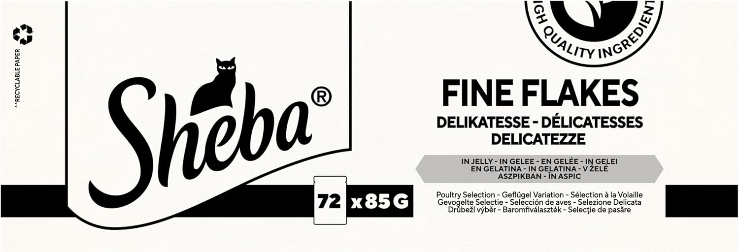 Sheba Katzenfutter nass 72x85g Gefluegel in Gelee