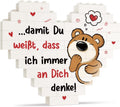 Herzdekoration Ich liebe dich Geschenk fuer Paare Valentinstag Jahrestag