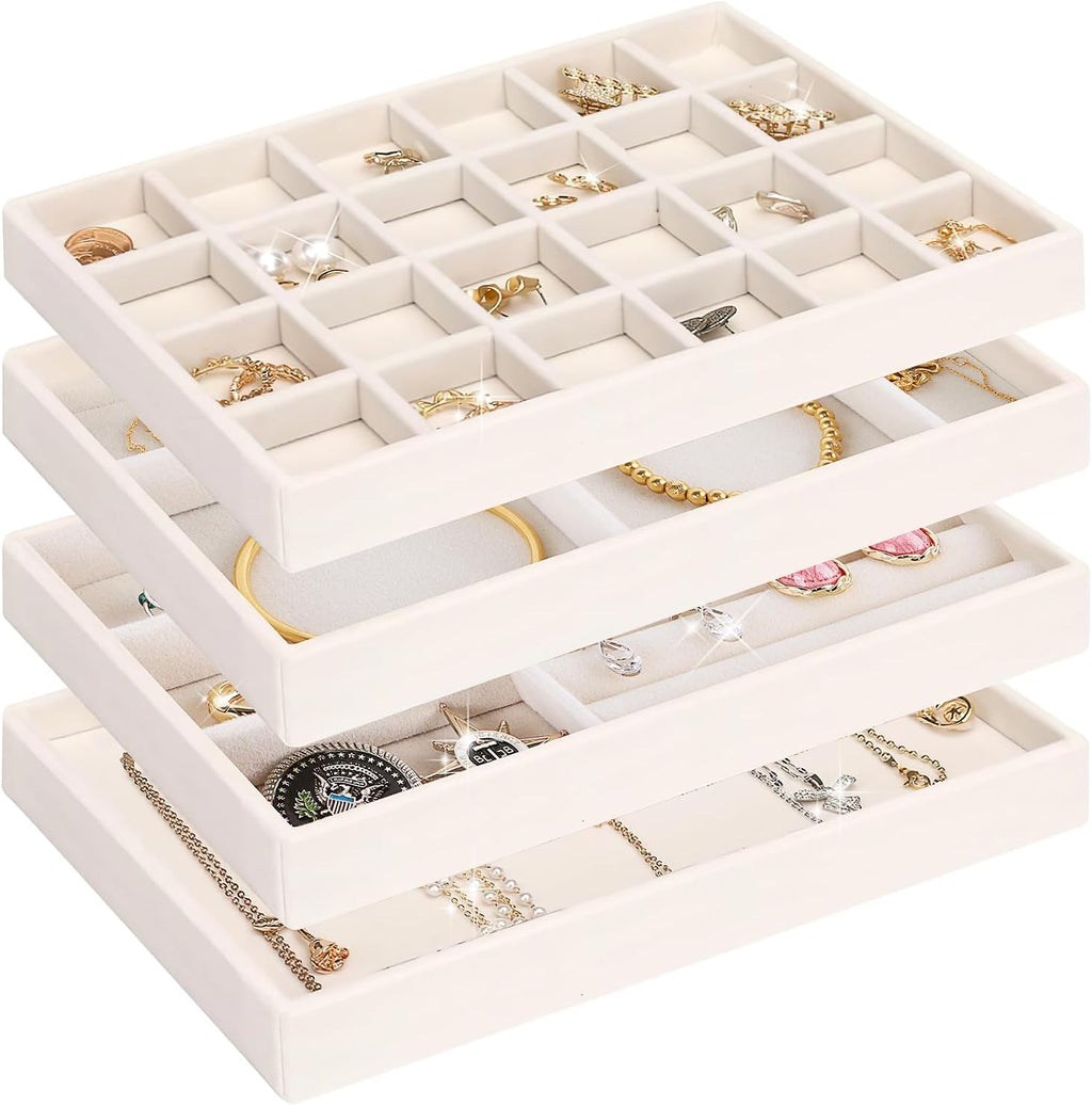 Schmuckorganizer Schublade Schmucktabletts Einsaetze Aufbewahrung fuer Ringe