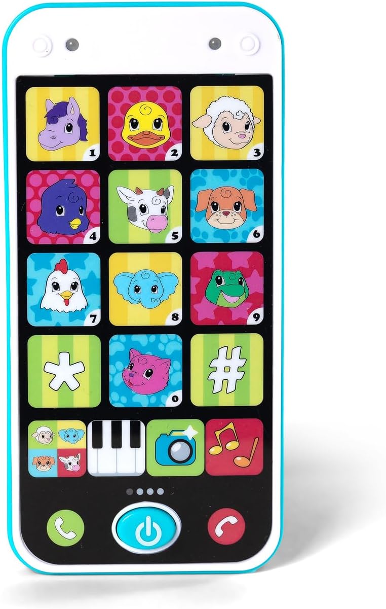 Simba ABC Smartphone Spielzeughandy Licht & Sound Kinder ab 12 Monate Bunt