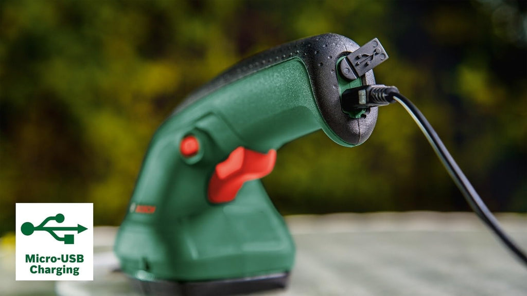 Bosch EasyShear Akku-Gartenschere 3,6V, 40 Min Laufzeit, 12 cm Strauch