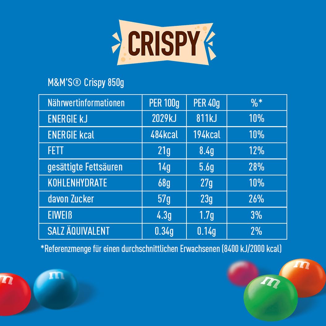 M&M's Crispy Schokolinsen Knusperkern