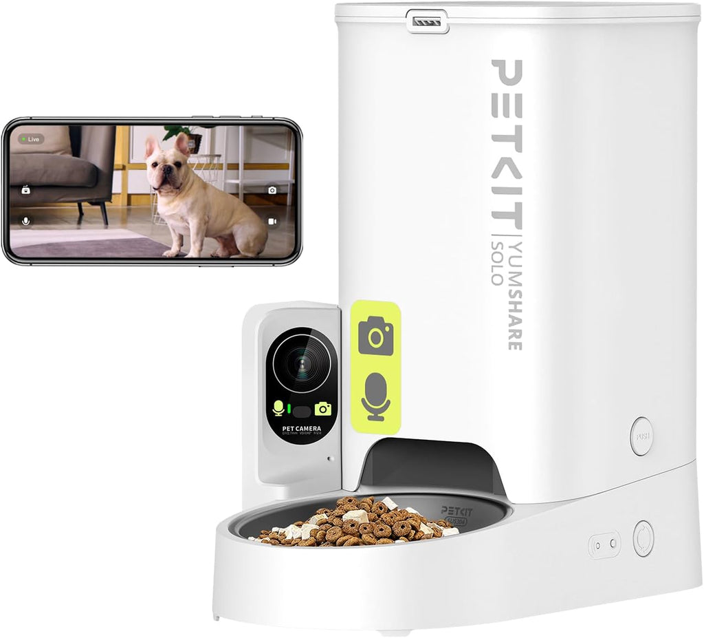PETKIT Futterautomat fuer Katzen mit Kamera 3L App WLAN und KI Steuerung