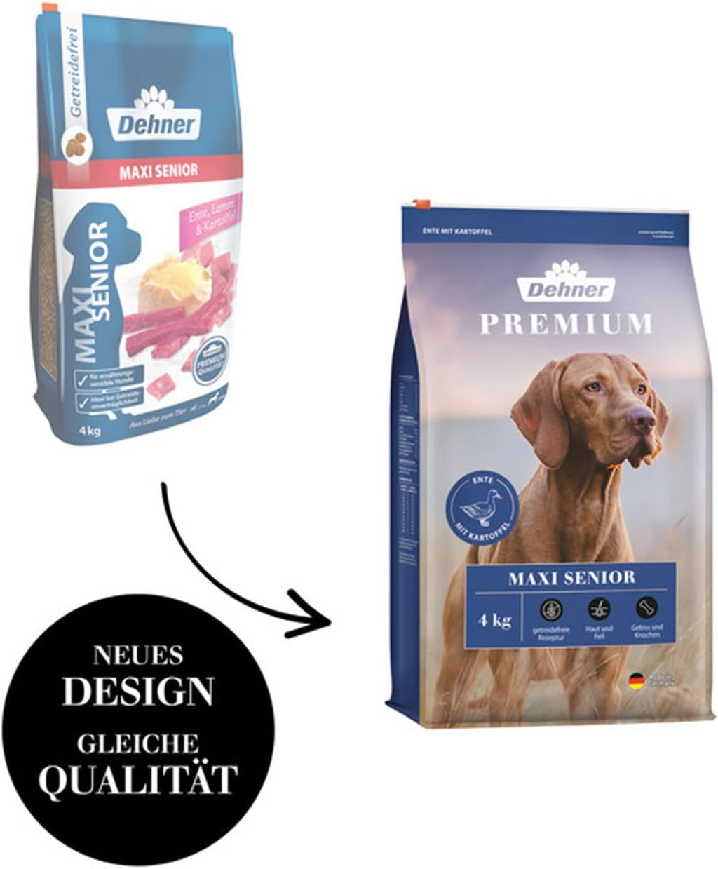 Dehner Premium Hundefutter Maxi Adult getreidefrei Rind Lamm Kartoffel -12,5k