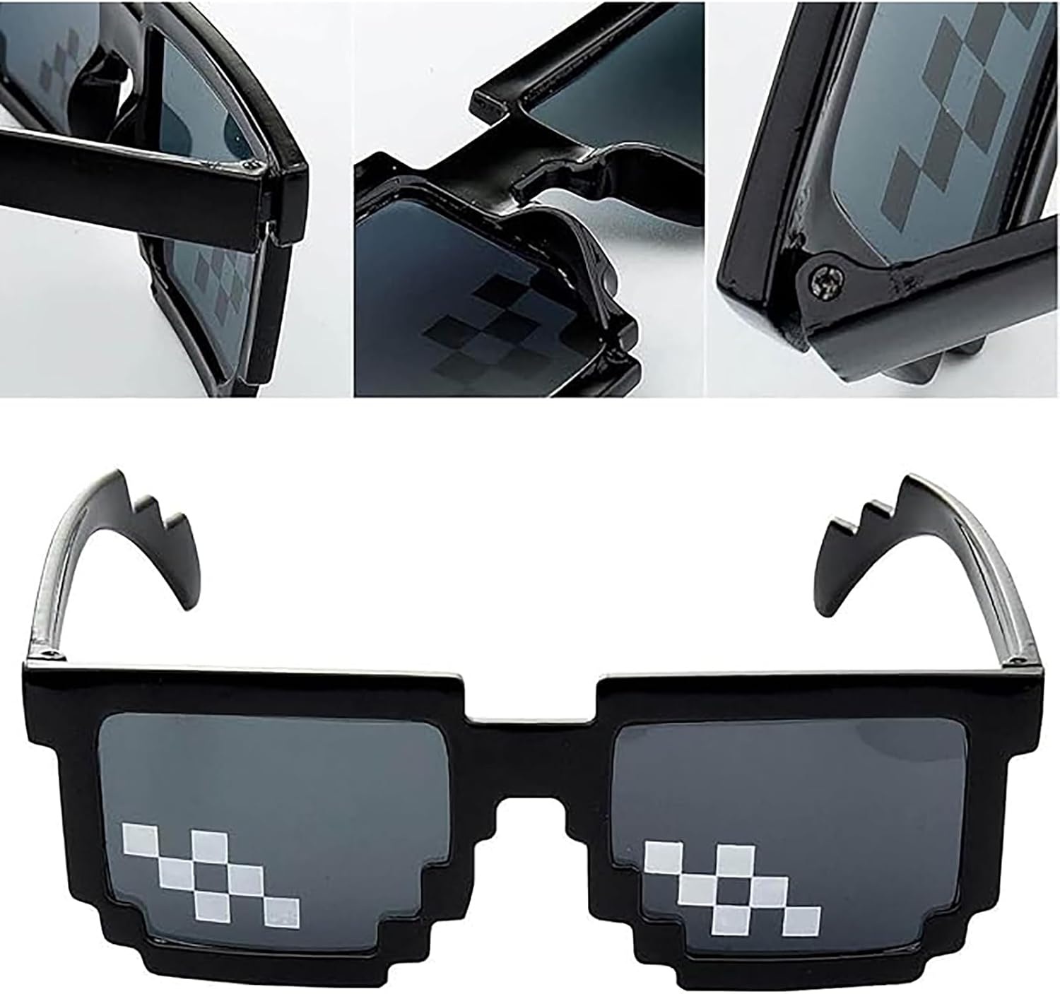Pixel Mosaik Brille 3 Stk Unisex lustige Partybrille Geschenk Teenager