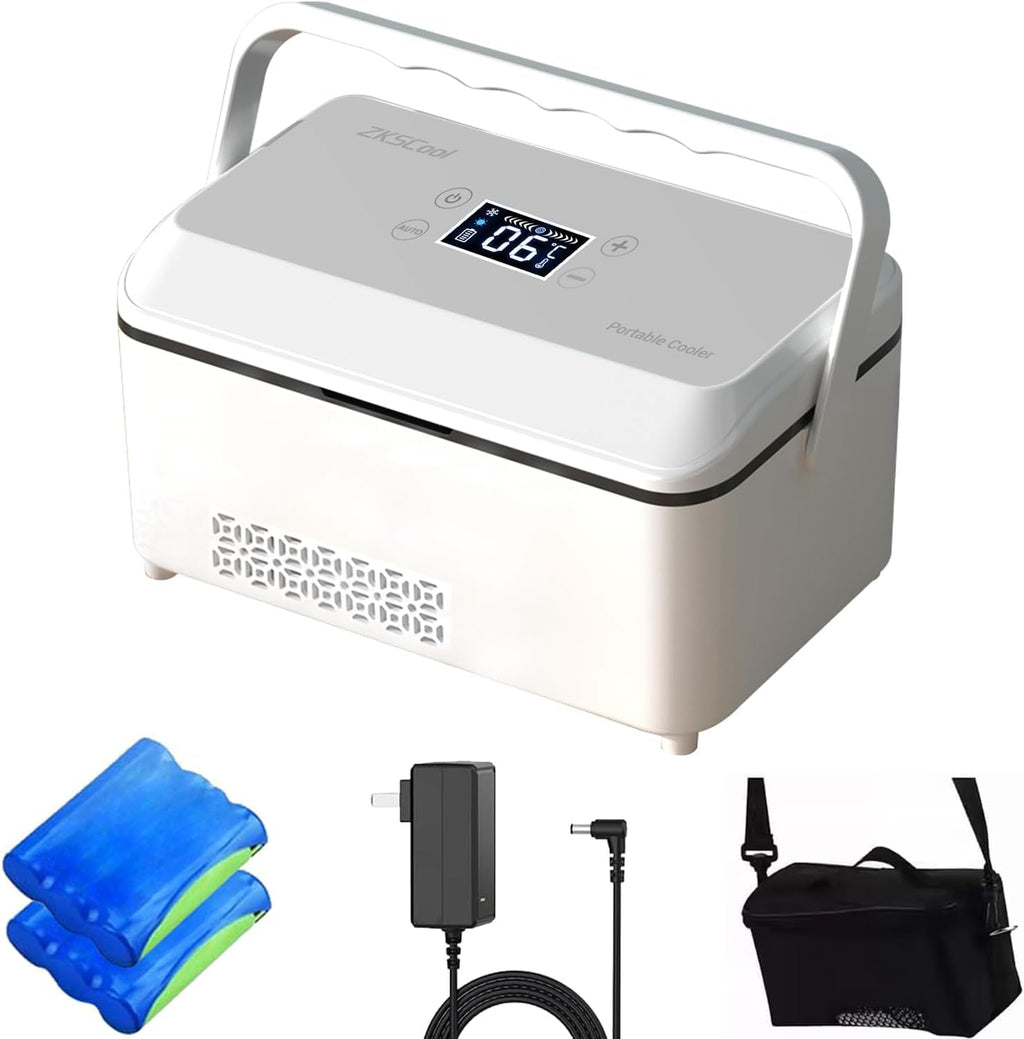 Insulin Kuehlbox elektrisch °C mit LCD Temperaturanzeige 13600mAh Akku