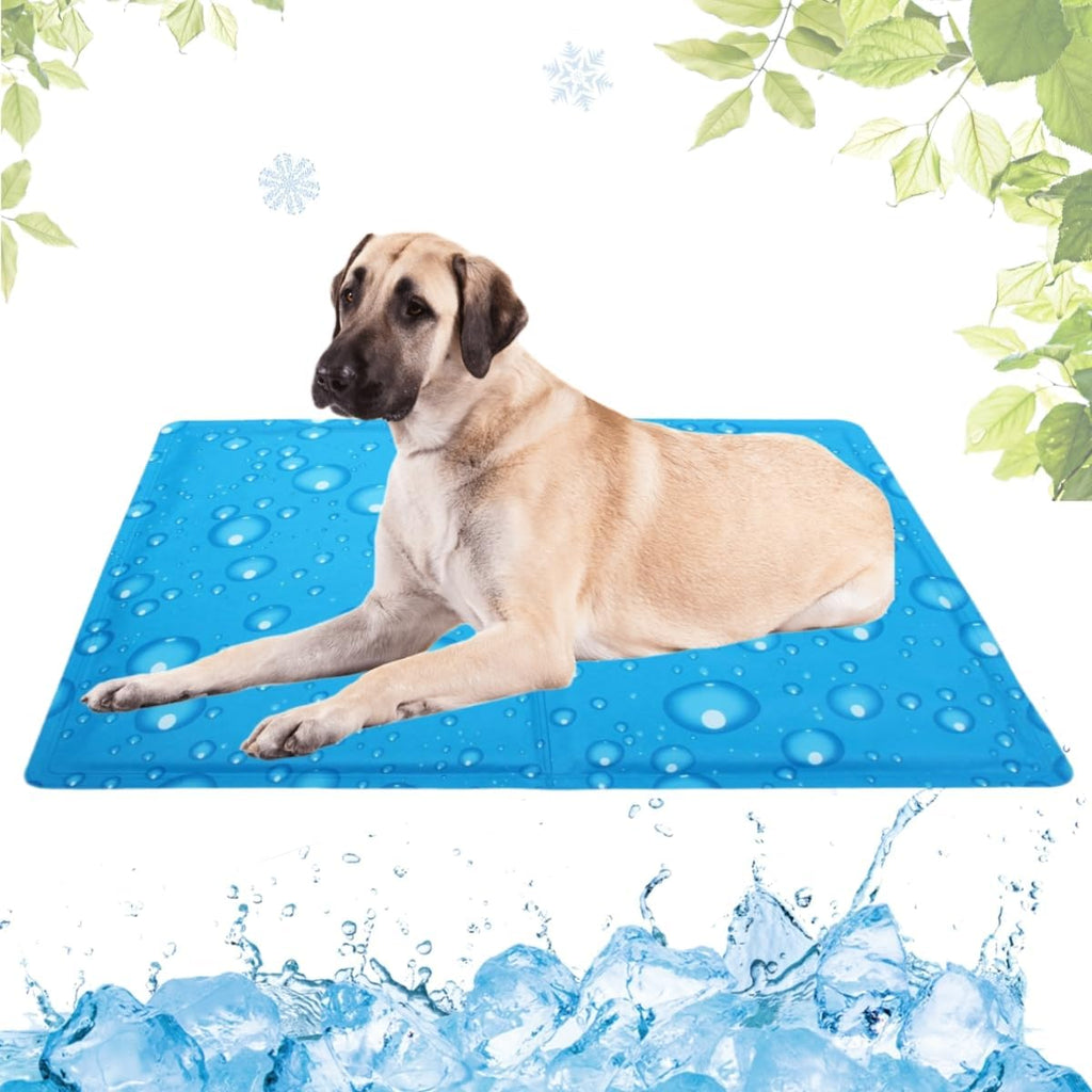 Kuehlmatte Hund 30x40 cm mit ungiftigem Gel, selbstkuehlend, waschbar, Knochen