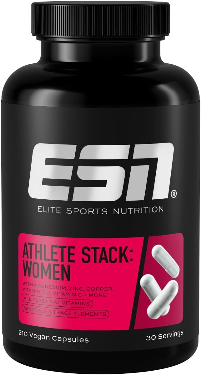ESN Athlete Stack Women 210 Kapseln vegane Multivitamine Mineralstoffe
