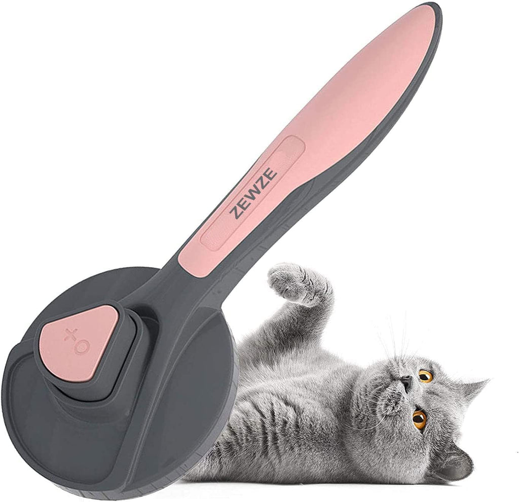 Hundebürste Katzenbürste Fellbürste gegen lose Haare Rosa