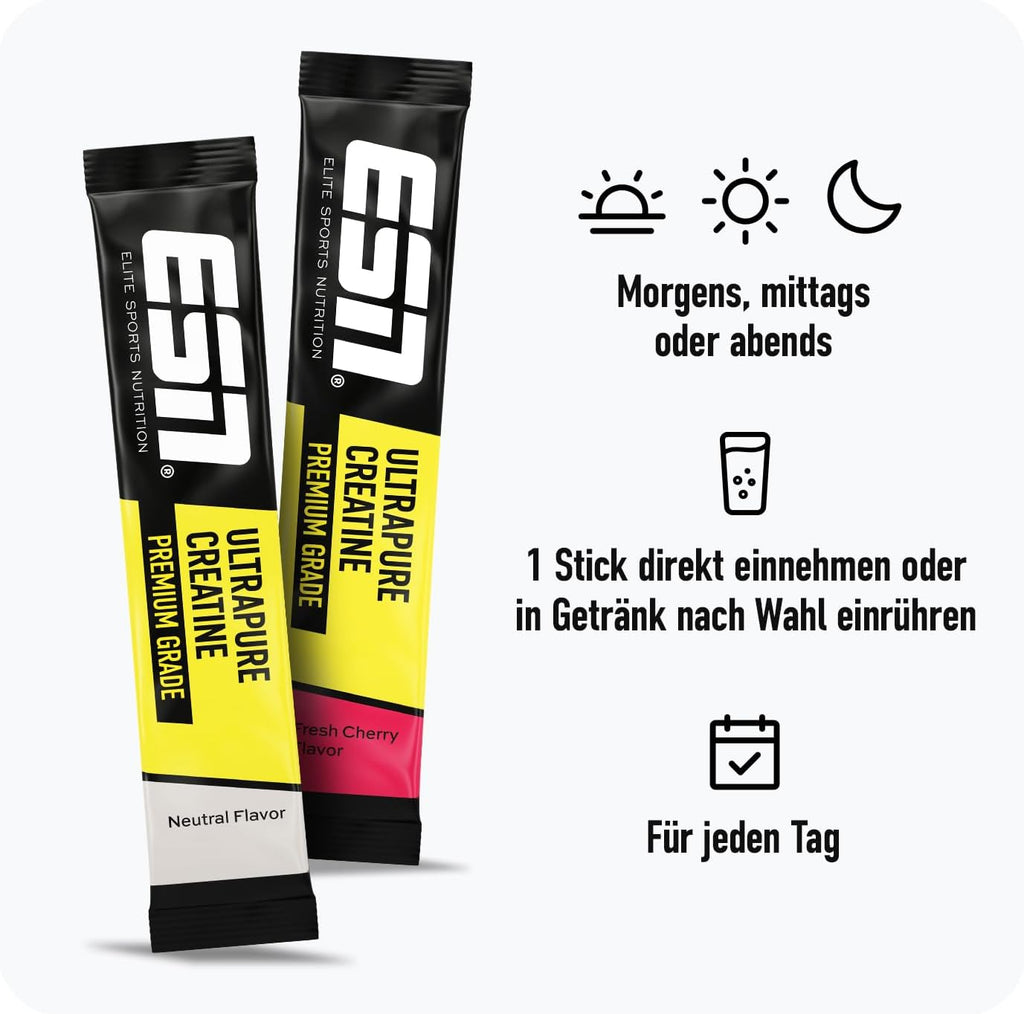ESN Ultrapure Creatine Monohydrate Sticks 30 Portionen verschiedene Sorten